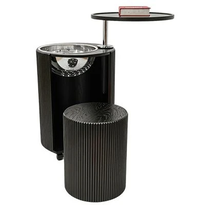 Dark Designer Dog Crate Coffee Table